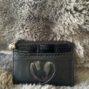 Brighton Black Heart Card Holder
